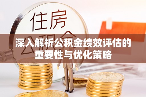 雁塔深入解析公积金绩效评估的重要性与优化策略
