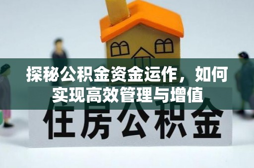 雁塔探秘公积金资金运作，如何实现高效管理与增值